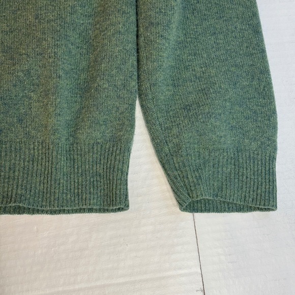 Ralph Lauren Men's 2XL Sweater Preppy V-neck Lambs Wool Pony green‎ Jumper EUC - Picture 5 of 13